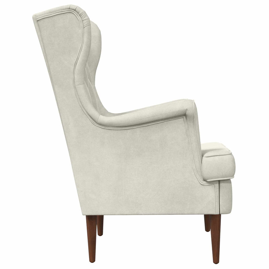 Fauteuil Crème Fluweel