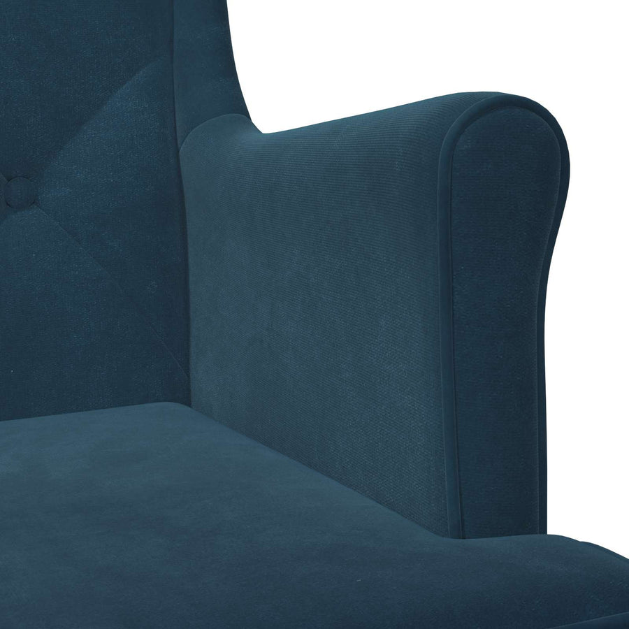 Fauteuil Blauw Fluweel