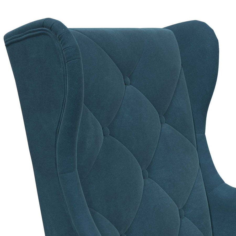 Fauteuil Blauw Fluweel