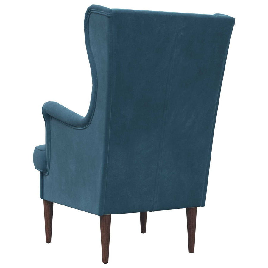 Fauteuil Blauw Fluweel