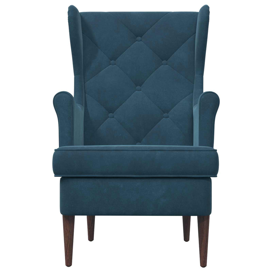 Fauteuil Blauw Fluweel
