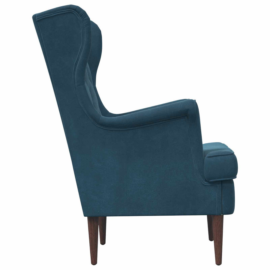 Fauteuil Blauw Fluweel