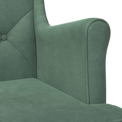 Fauteuil Zeegroen Fluweel