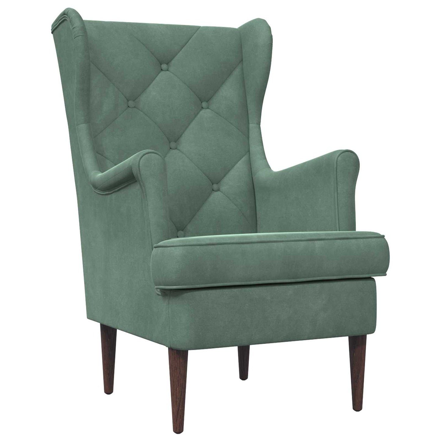 Fauteuil Zeegroen Fluweel