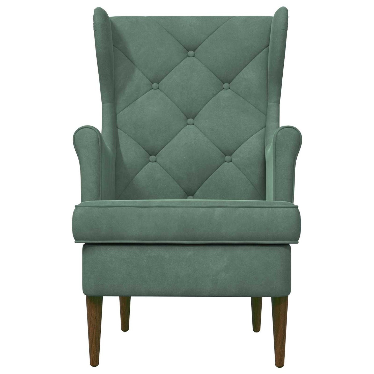 Fauteuil Zeegroen Fluweel