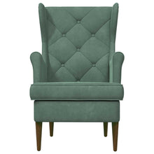 Fauteuil Zeegroen Fluweel
