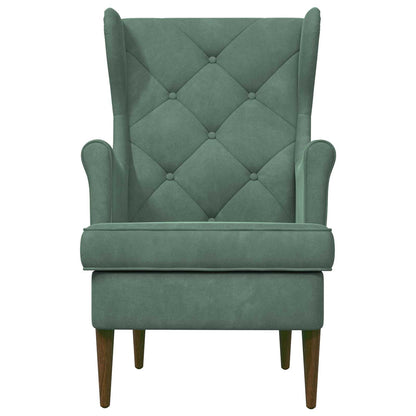 Fauteuil Zeegroen Fluweel