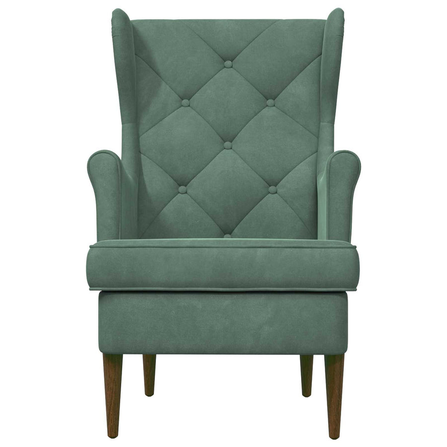 Fauteuil Zeegroen Fluweel