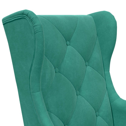Fauteuil Turquoise Fluweel