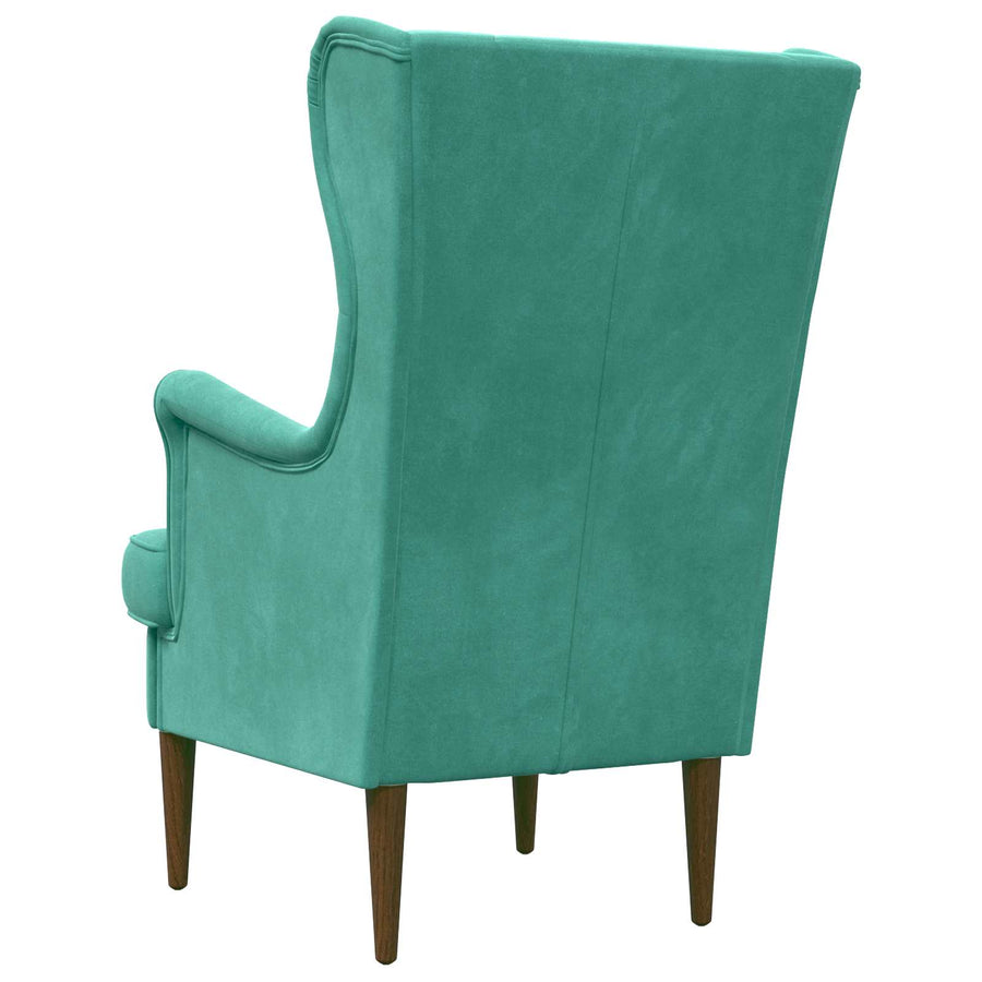 Fauteuil Turquoise Fluweel