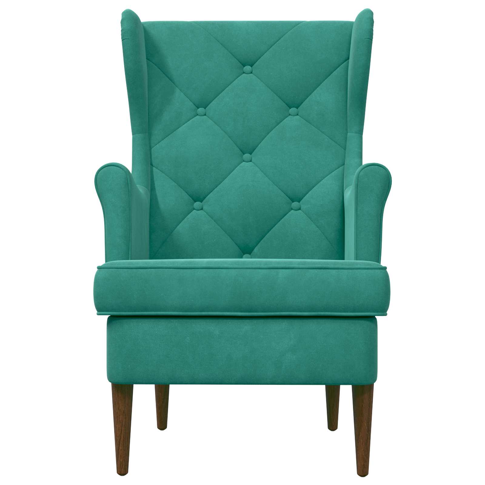 Fauteuil Turquoise Fluweel