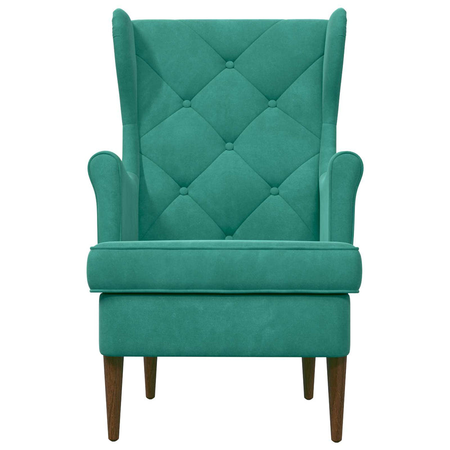 Fauteuil Turquoise Fluweel
