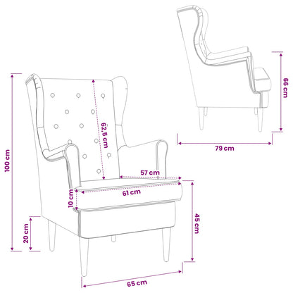 Fauteuil Lichtgrijs Stof