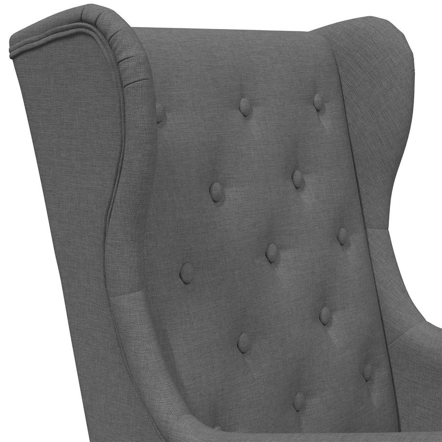 Fauteuil Donkergrijs Stof