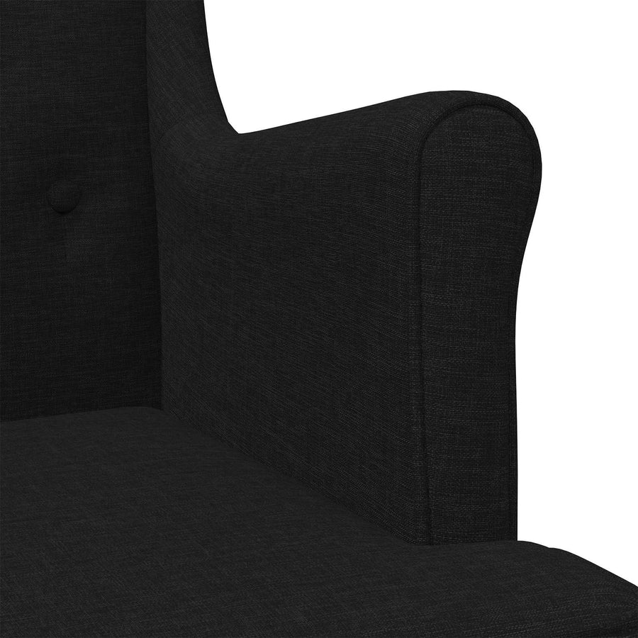 Fauteuil Zwart Stof