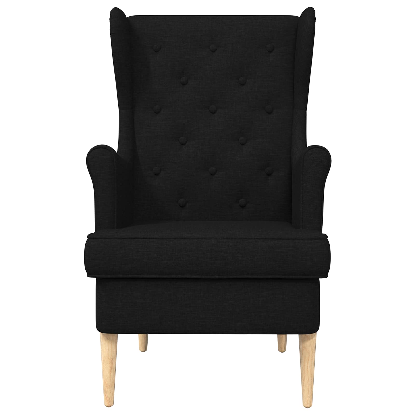Fauteuil Zwart Stof