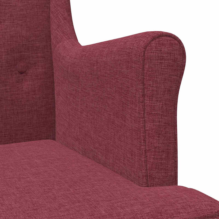 Fauteuil Wijnrood Stof