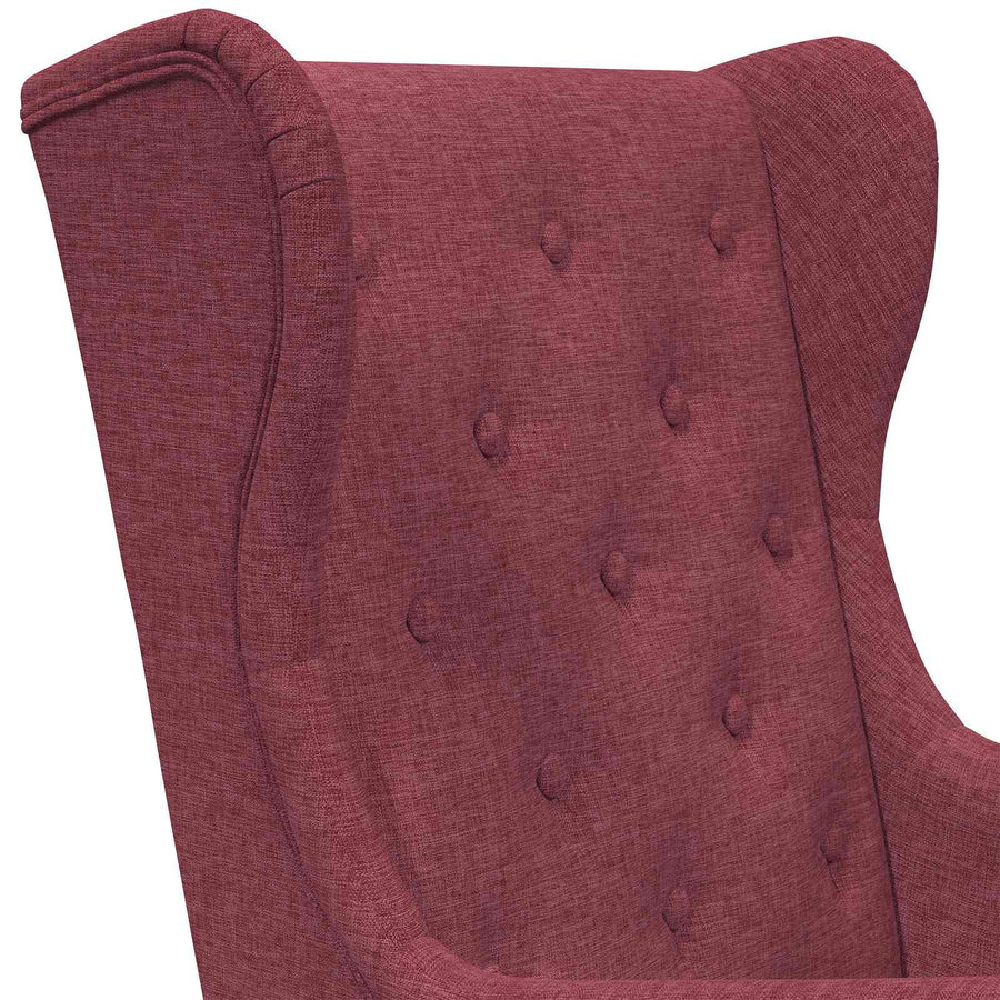 Fauteuil Wijnrood Stof
