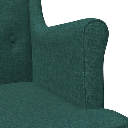 Fauteuil Donkergroen Stof