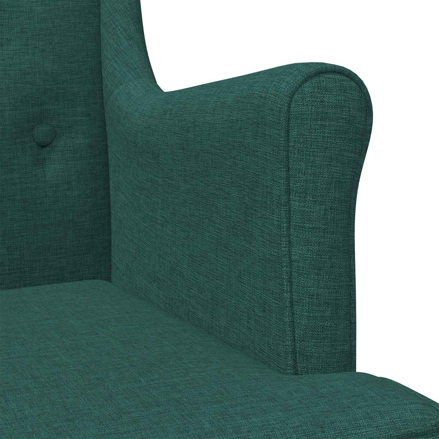 Fauteuil Donkergroen Stof