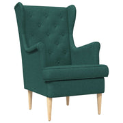 Fauteuil donkergroen stof 65x79x100 cm