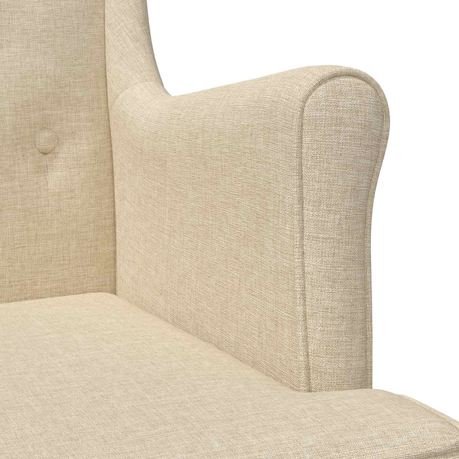 Fauteuil Crème Stof