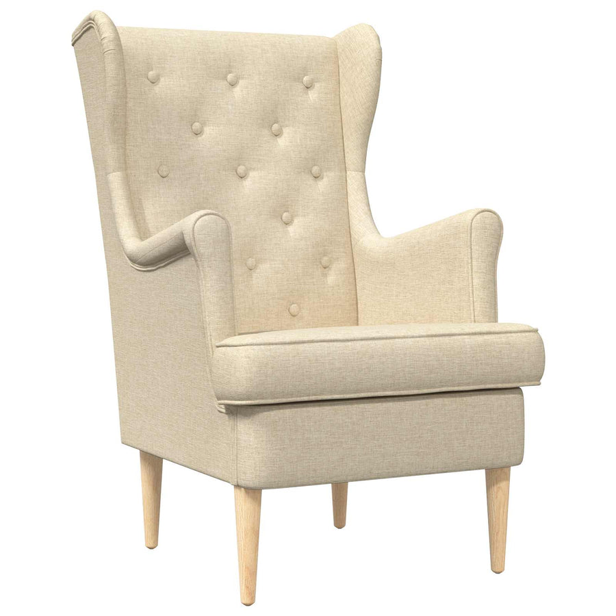 Fauteuil Crème Stof