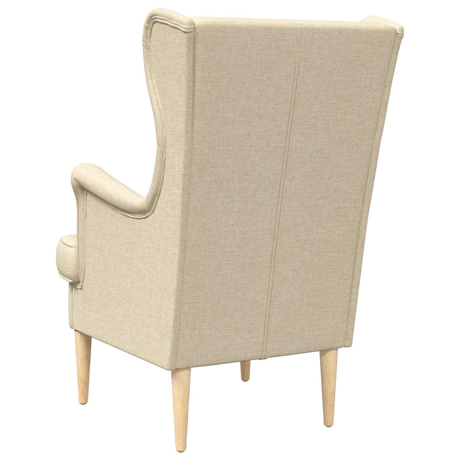 Fauteuil Crème Stof