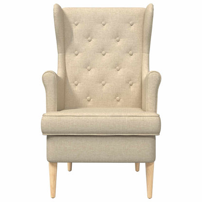 Fauteuil Crème Stof