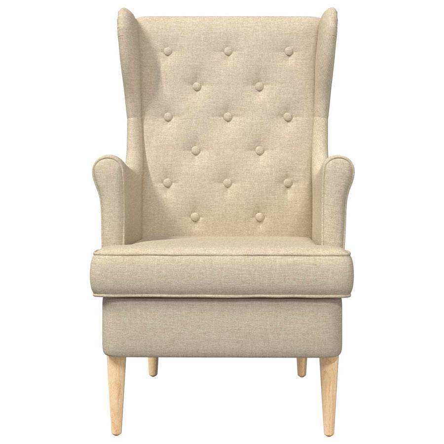 Fauteuil Crème Stof