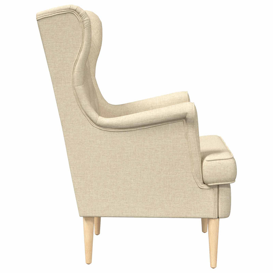 Fauteuil Crème Stof