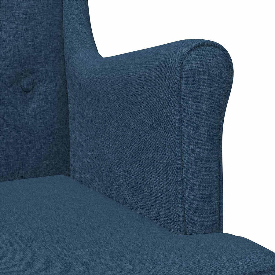 Fauteuil Blauw Stof