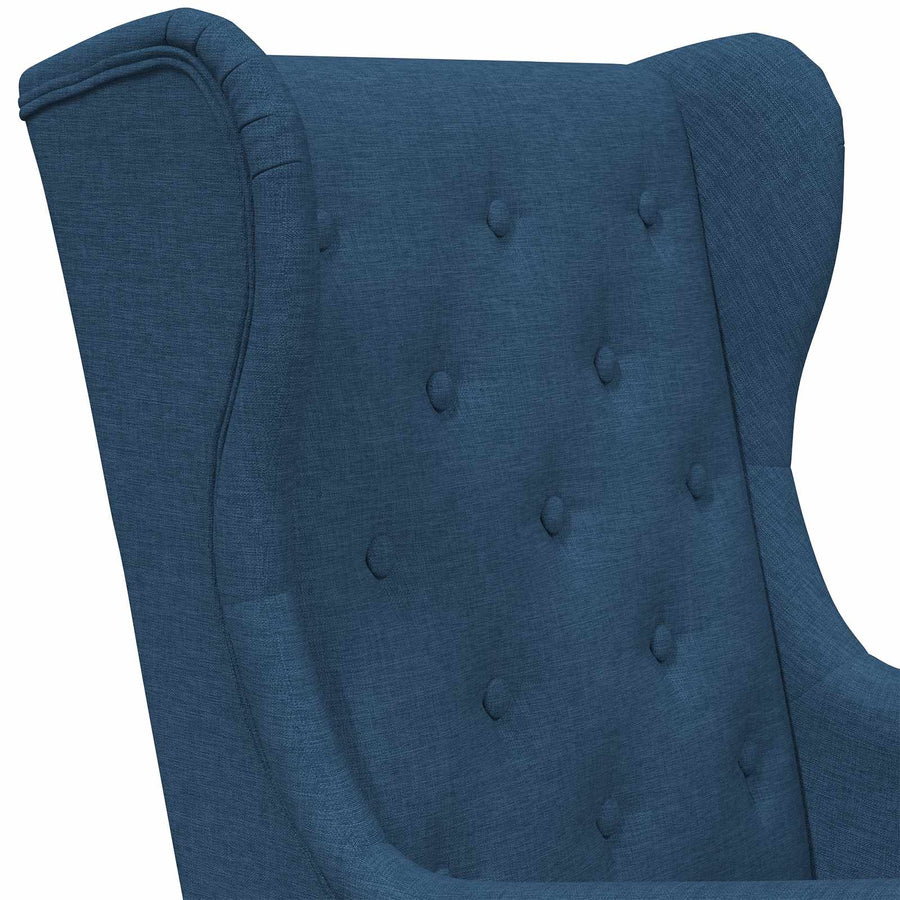 Fauteuil Blauw Stof