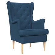 Fauteuil blauw stof 65x79x100 cm