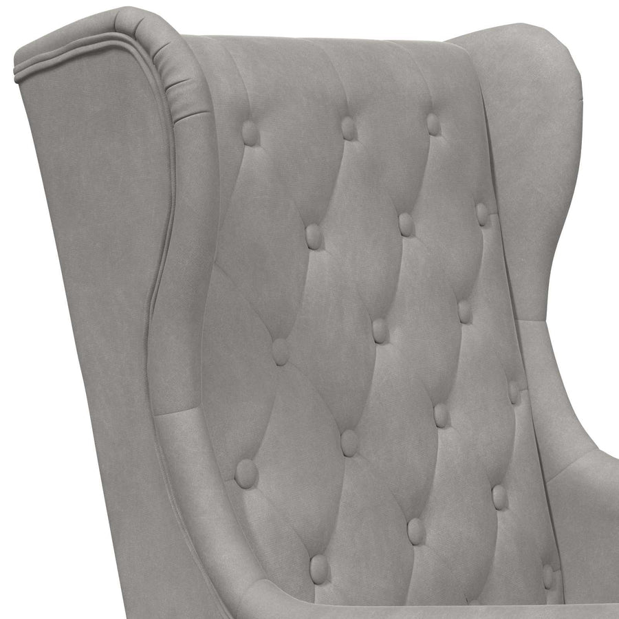 Fauteuil Lichtgrijs Fluweel