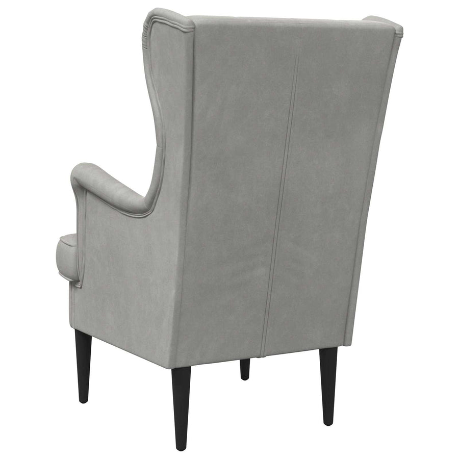 Fauteuil Lichtgrijs Fluweel