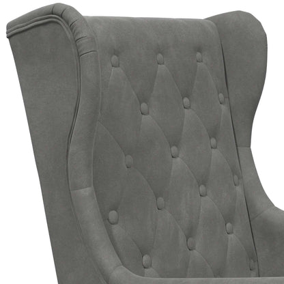 Fauteuil Donkergrijs Fluweel