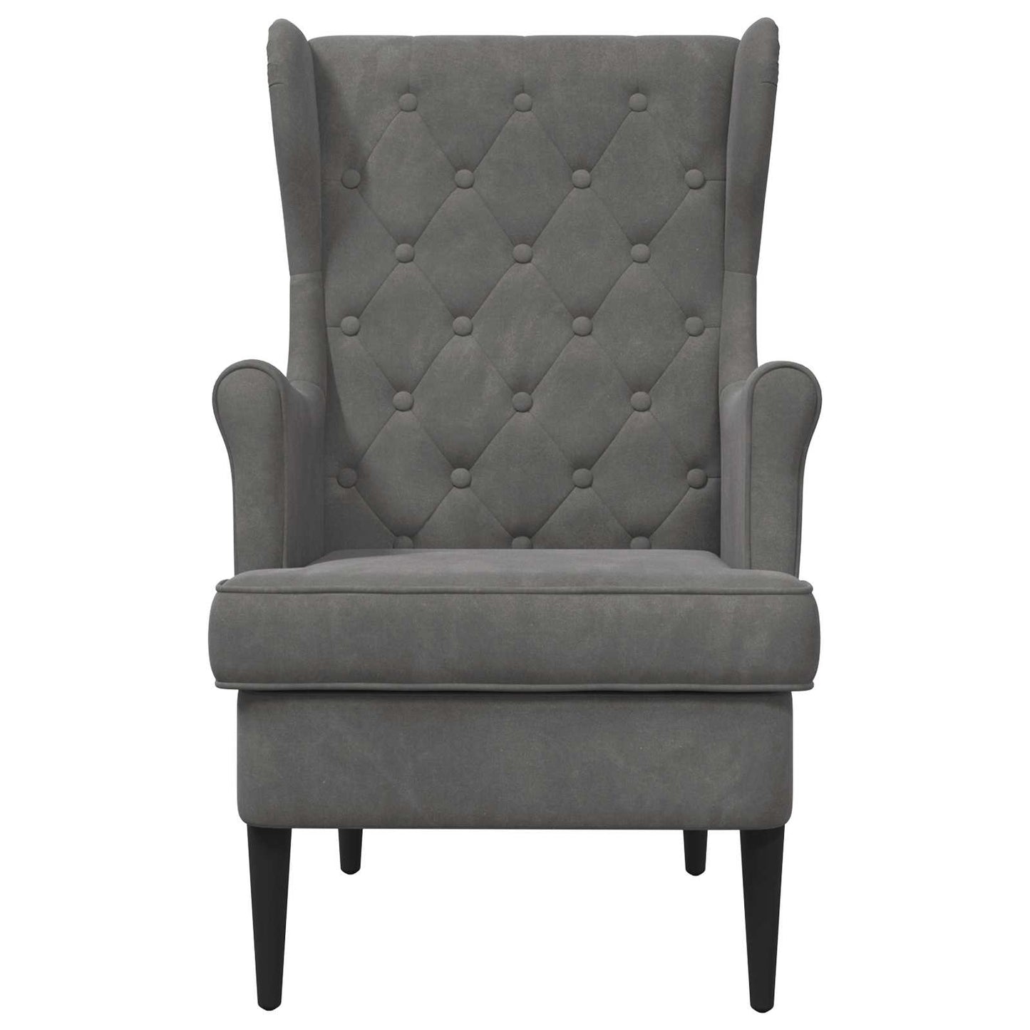 Fauteuil Donkergrijs Fluweel