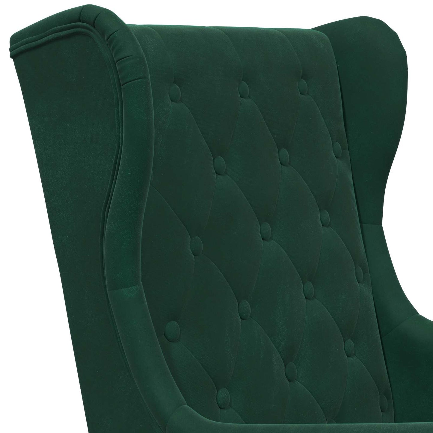 Fauteuil Donkergroen Fluweel