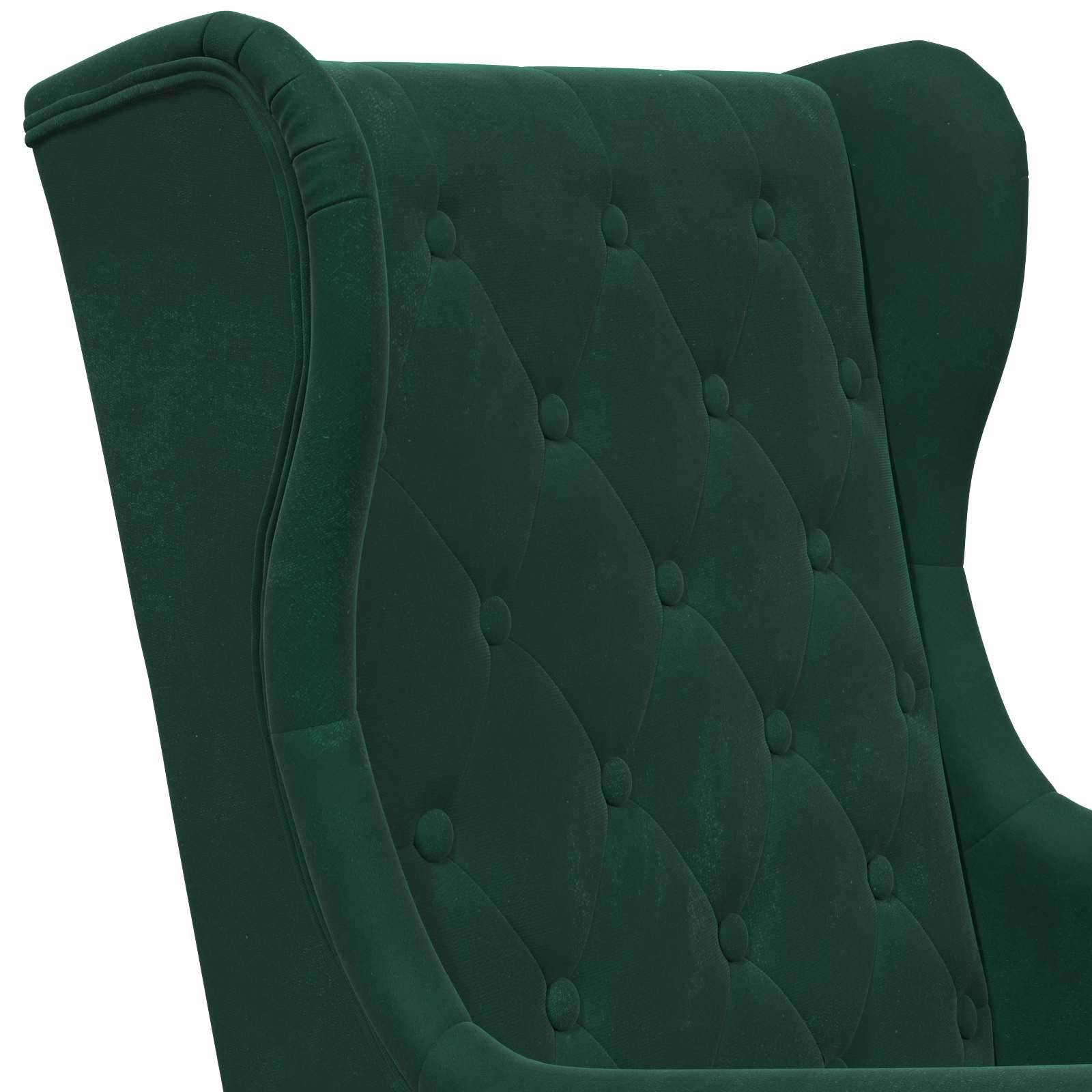 Fauteuil Donkergroen Fluweel