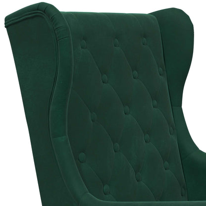 Fauteuil Donkergroen Fluweel