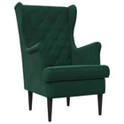 Armchair Dark Green Velvet