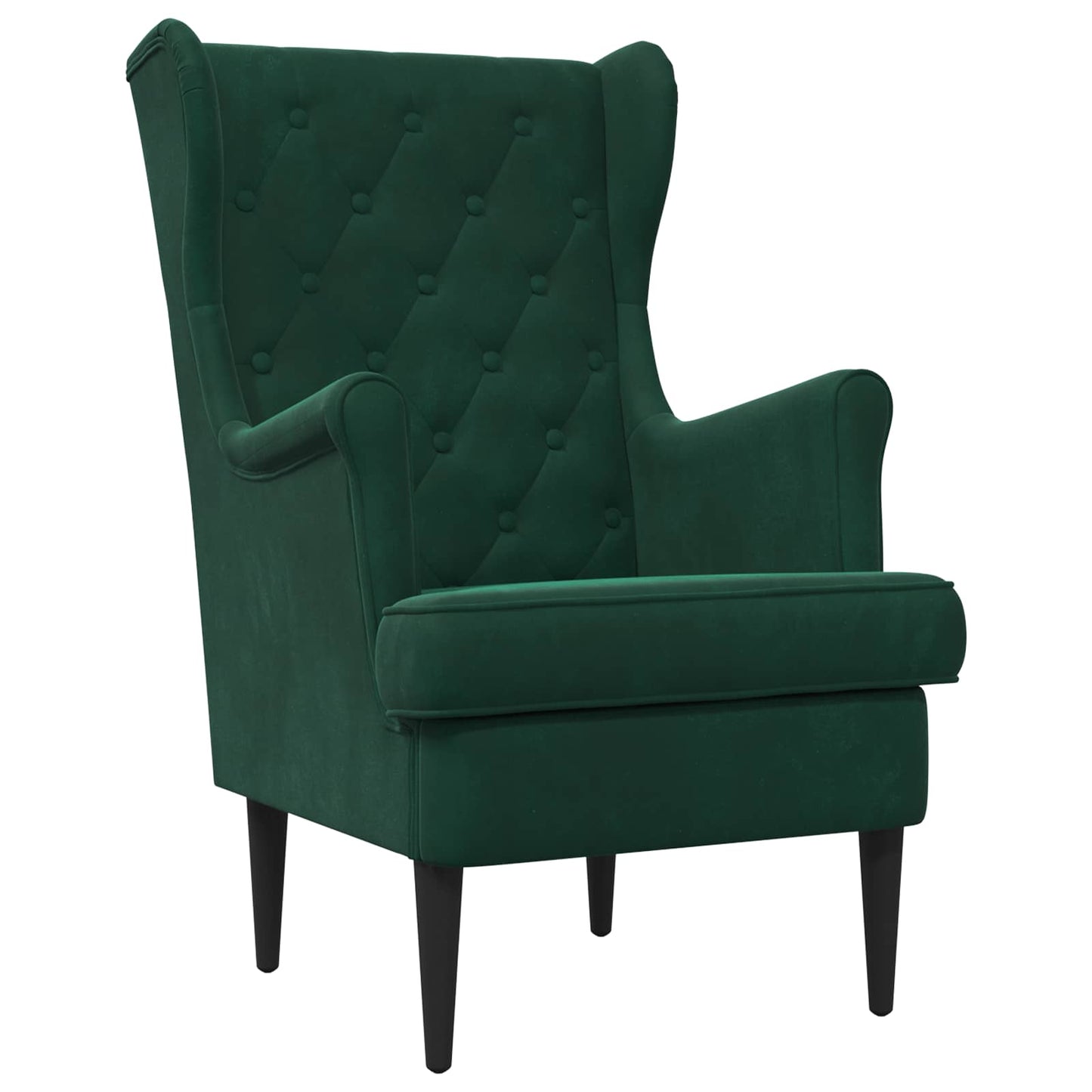 Fauteuil Donkergroen Fluweel