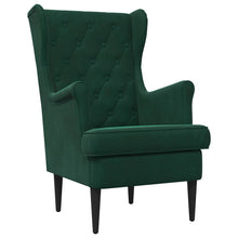 Fauteuil Donkergroen Fluweel