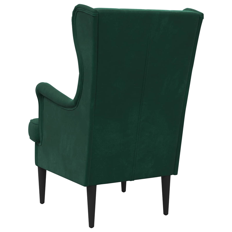 Fauteuil Donkergroen Fluweel