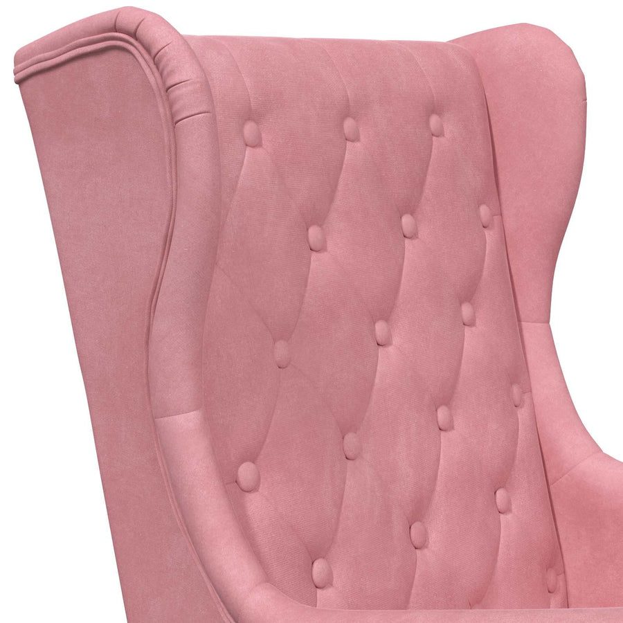 Fauteuil Roze Fluweel