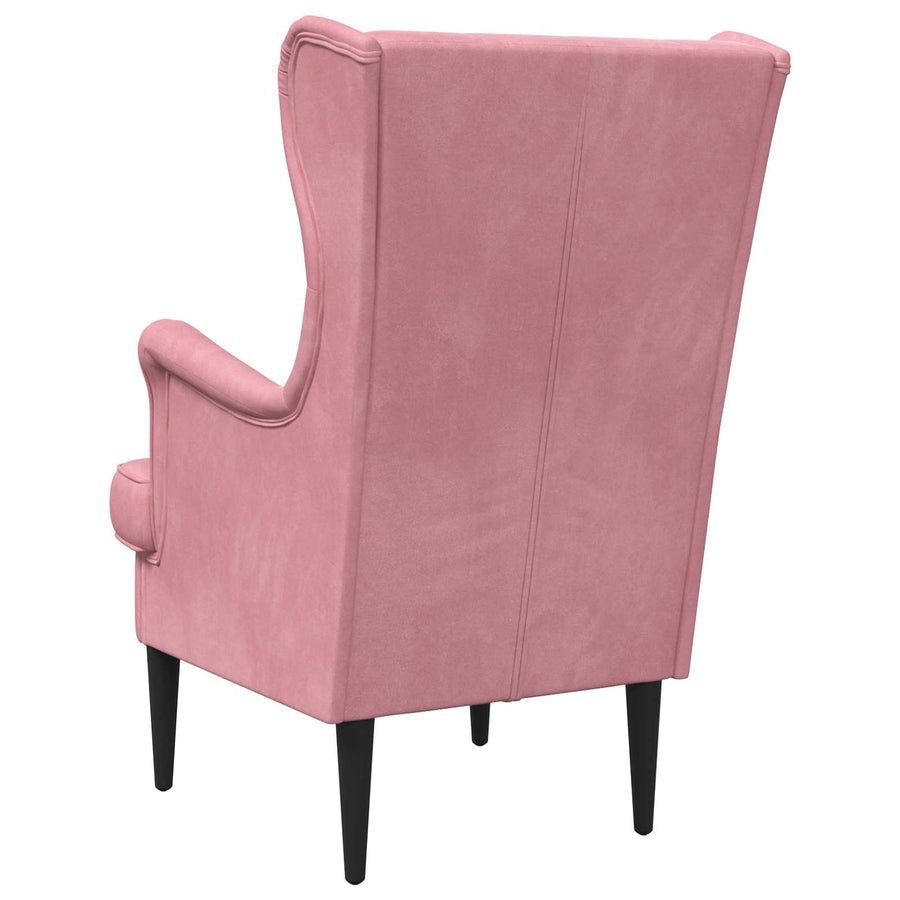Fauteuil Roze Fluweel