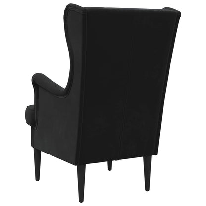 Fauteuil Zwart Fluweel