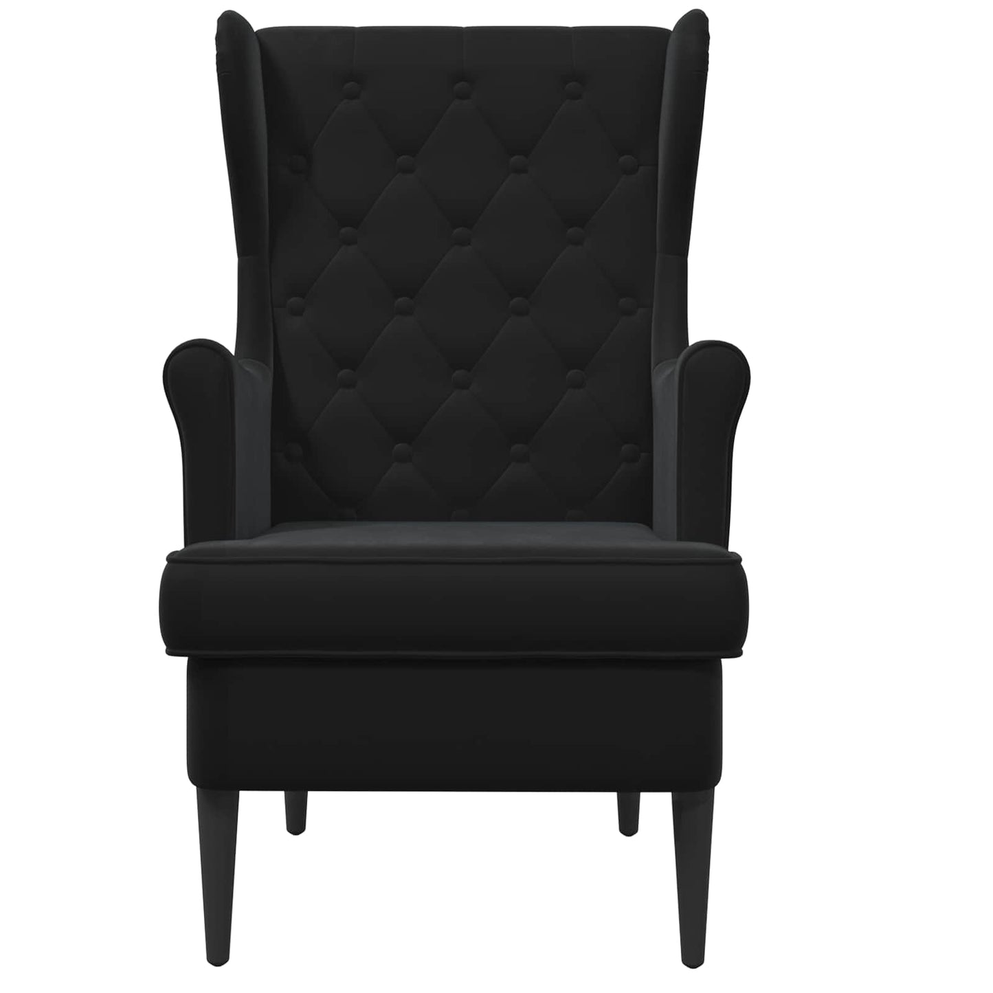 Fauteuil Zwart Fluweel