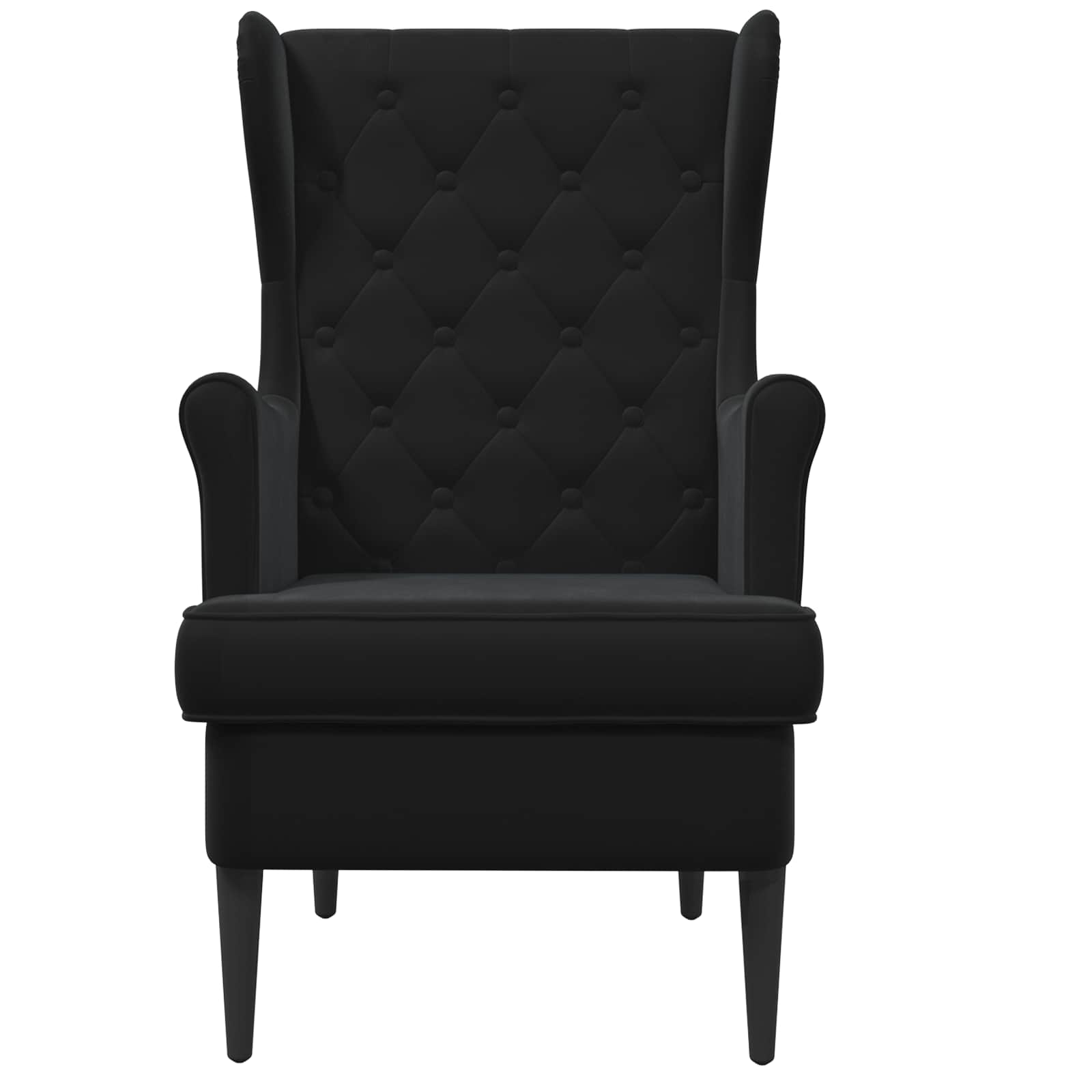 Fauteuil Zwart Fluweel